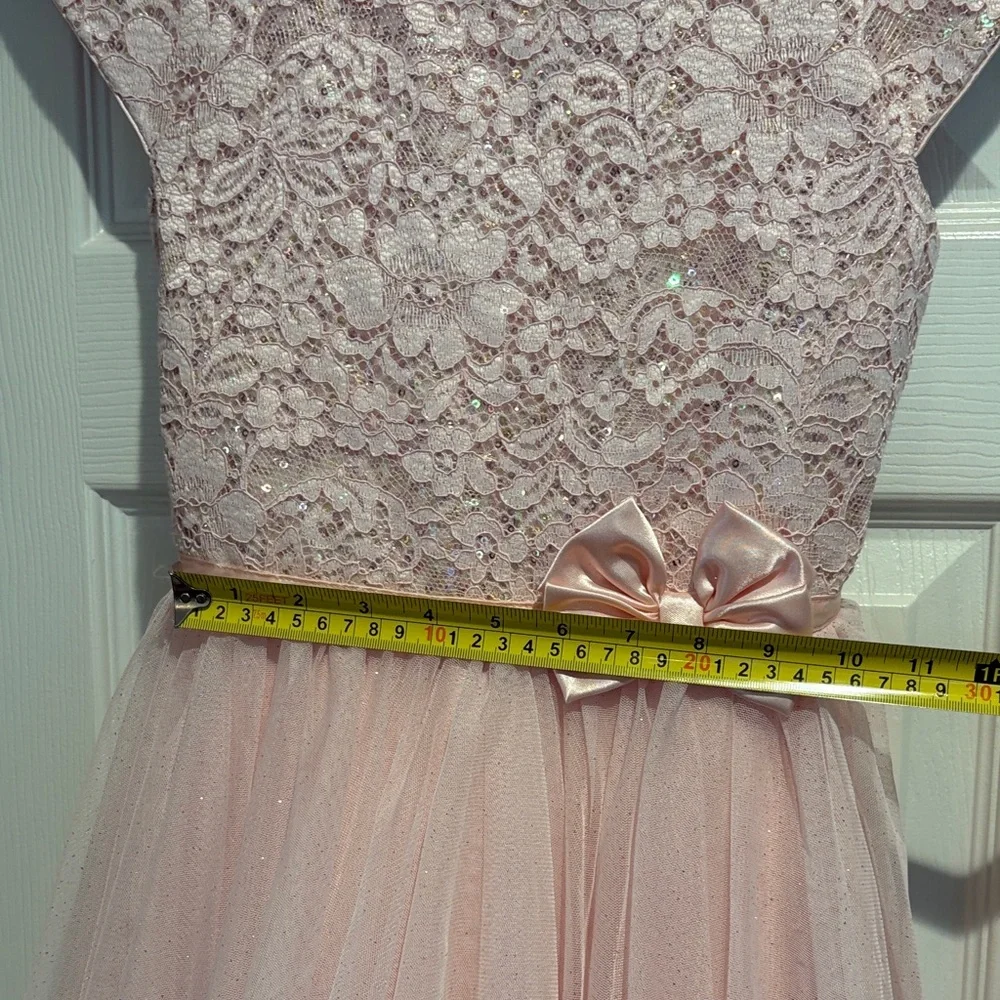 Jona Michelle Girl’s Pink Party Dress - Size 12 - Picture 15 of 16